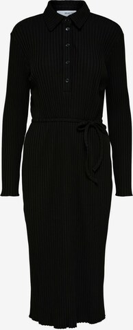 Robe-chemise SELECTED FEMME en noir : devant