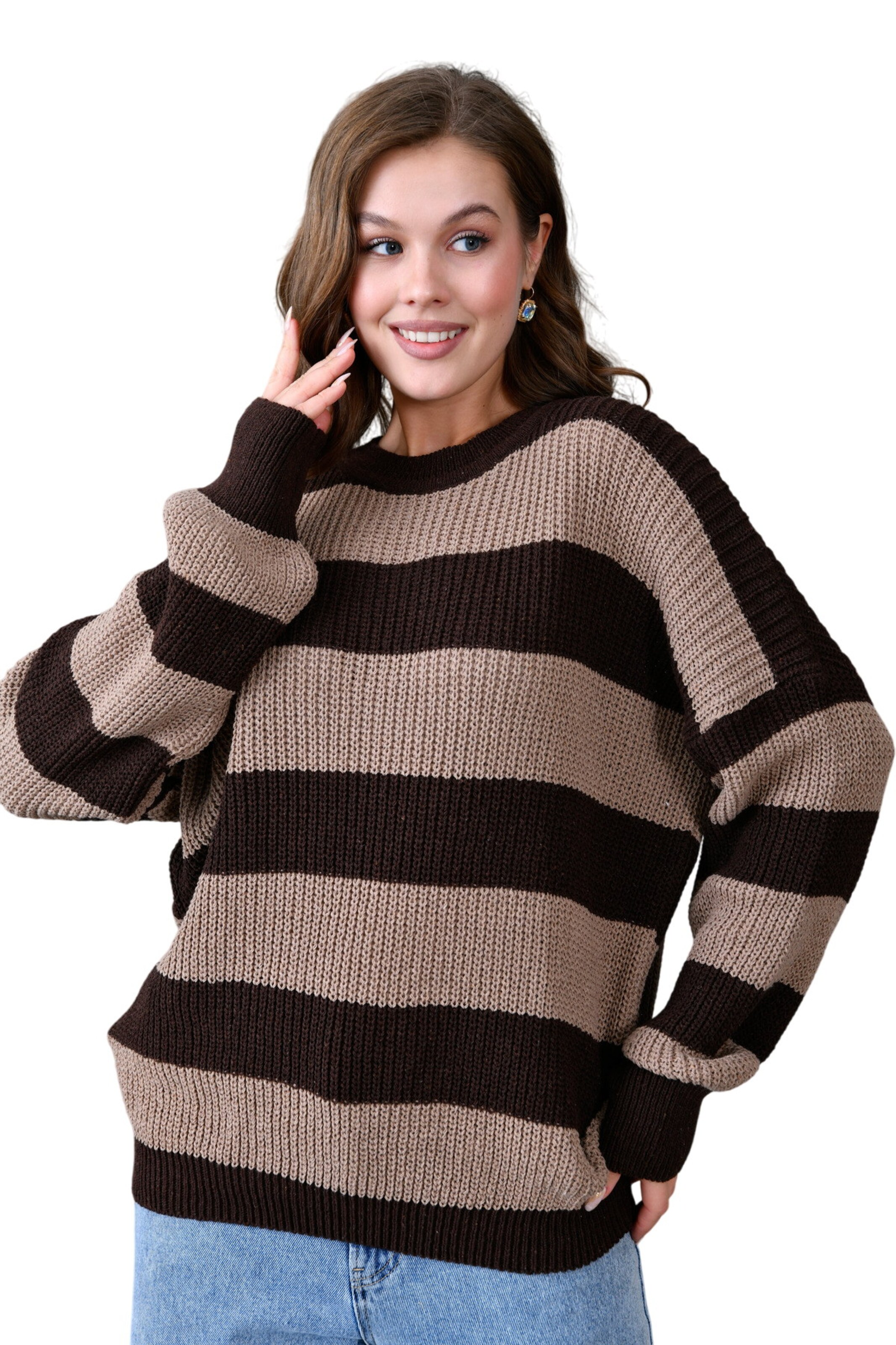 WOMAN VISION Sweater in Brown
