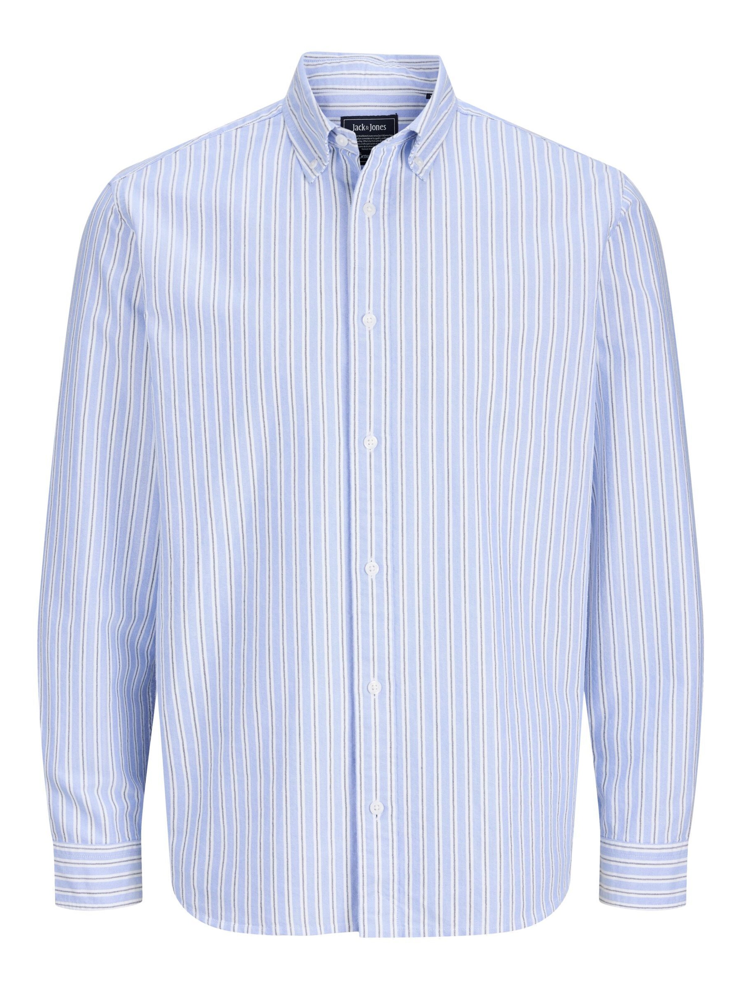 JACK & JONES - Ajuste regular Camisa en azul: frente