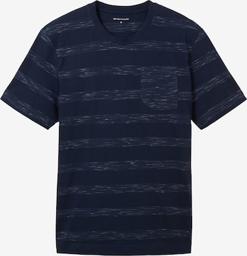 T-Shirt TOM TAILOR en bleu : devant