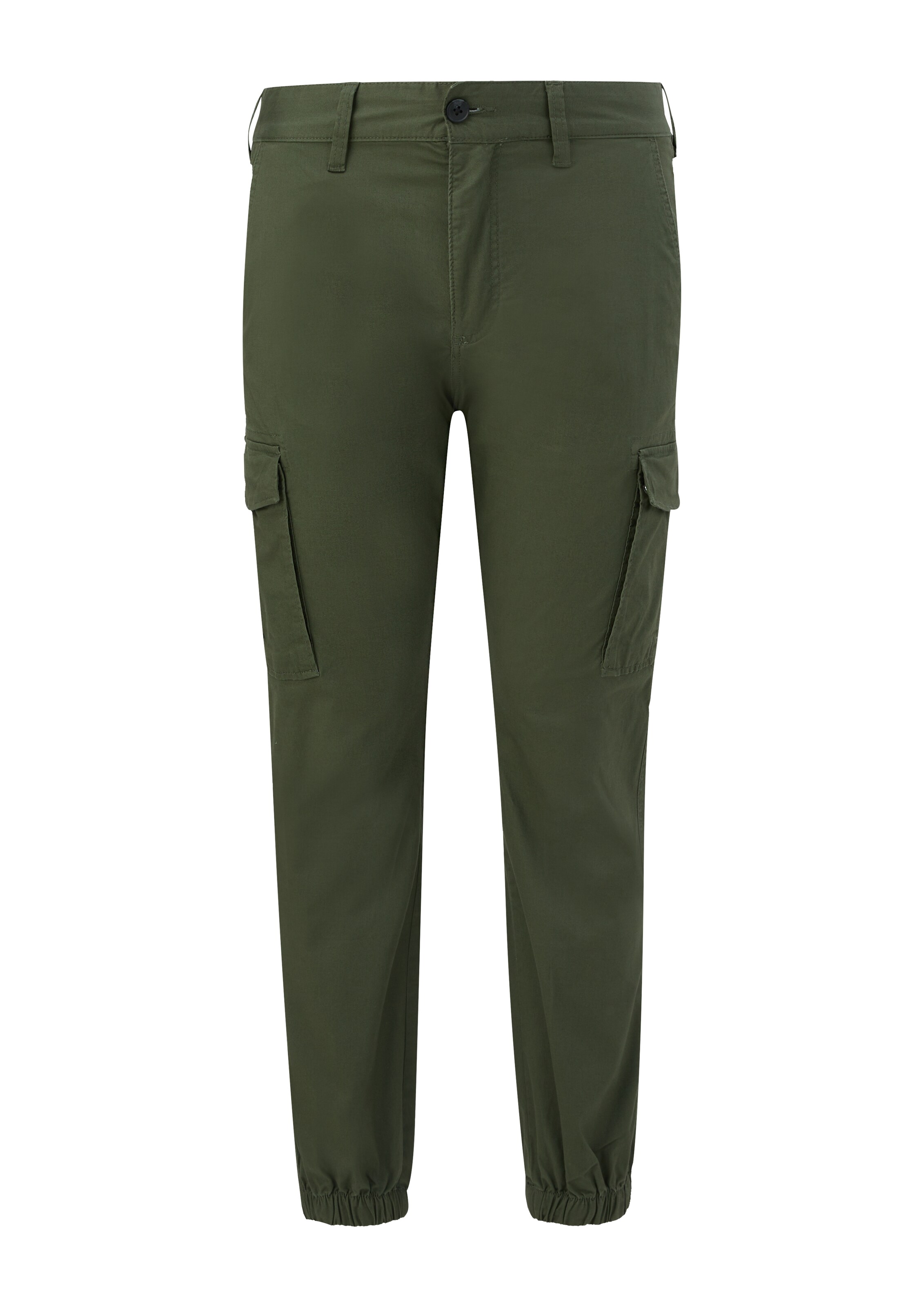 s.Oliver Tapered Cargo Pants in Green: front