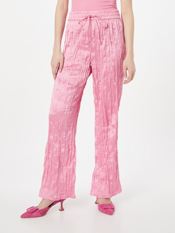 Wide Leg Pantalon Monki en rose : devant