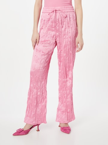 Monki Wide leg Broek in Roze: voorkant