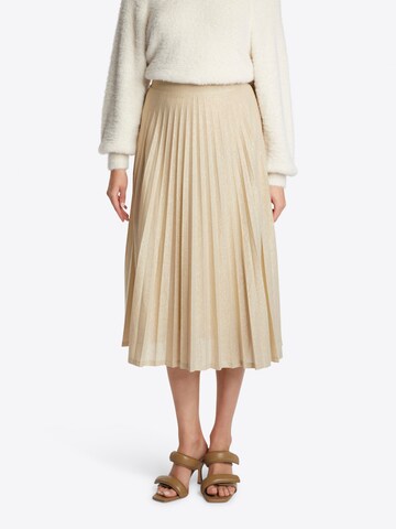 Rich & Royal Skirt in Beige: front