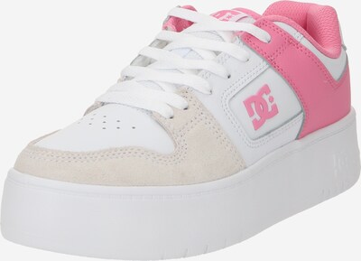 DC Shoes Zemie brīvā laika apavi 'MANTECA', krāsa - gaiši pelēks / gaiši rozā / balts, Preces skats