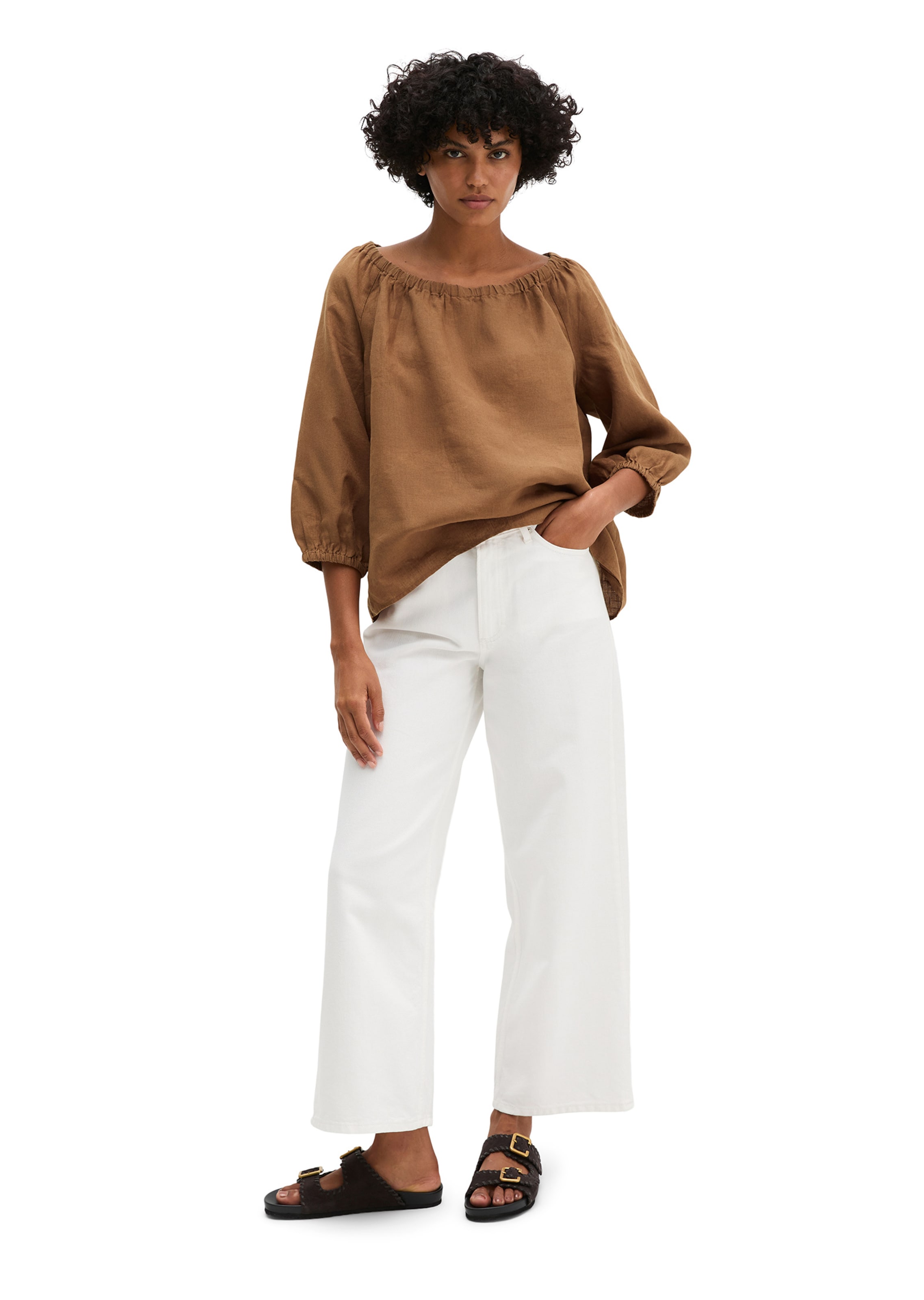 Marc O'Polo Bluse in Braun