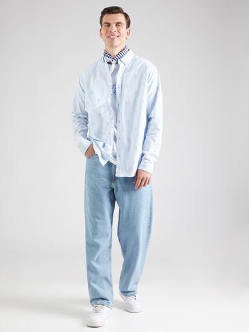 Comfort fit Camicia 'NEYYAN' di NEW ERA in blu