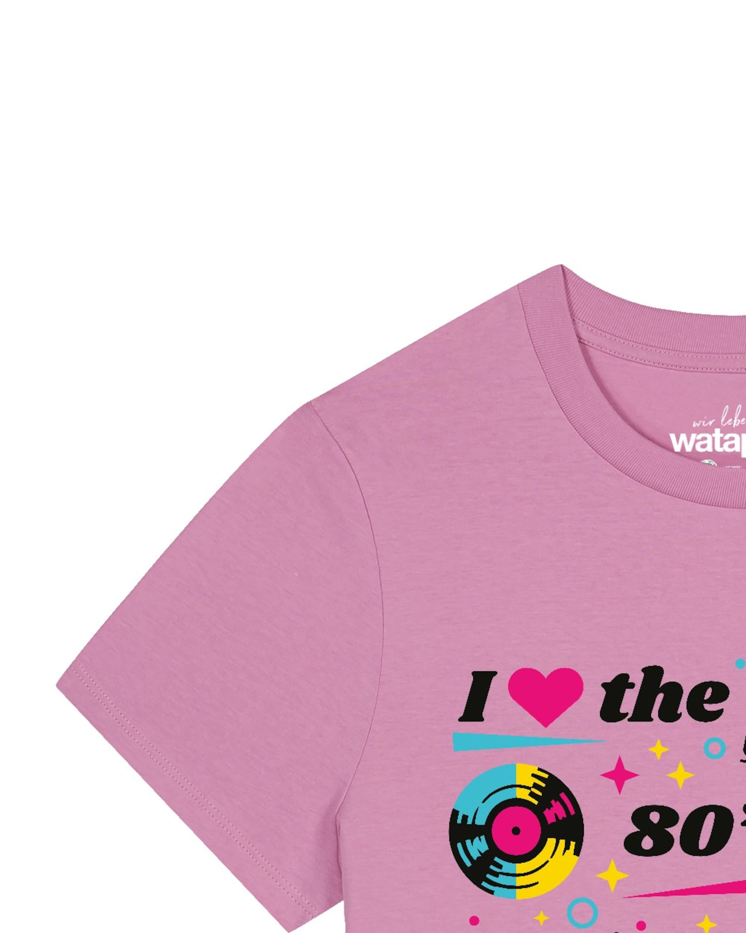 Maglietta '80s Love' di Watapparel in rosa