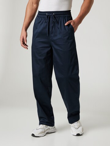 Sinned x ABOUT YOU Loose fit Trousers 'Wilhelm' in Blue: front