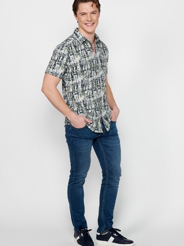 KOROSHI Slim fit Πουκάμισο σε πράσινο