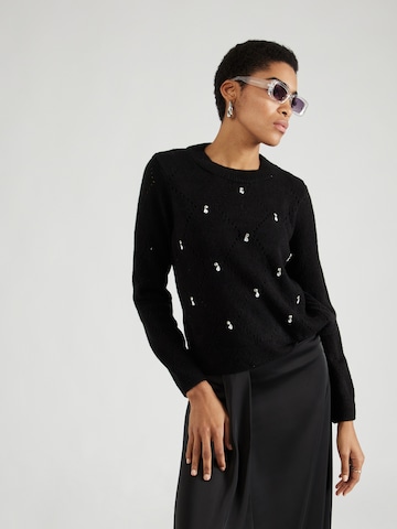 ONLY Пуловер 'CATRINA' в черно: отпред