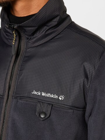 JACK WOLFSKIN Jopa iz flisa 'Grizzly' | črna barva