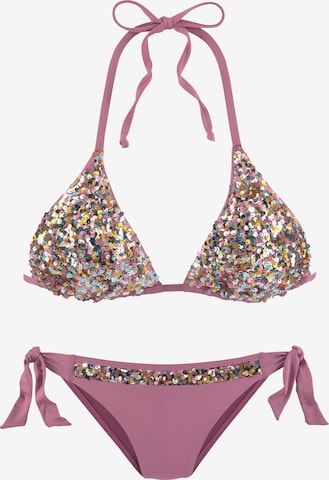 Triangle Bikini LASCANA en violet : devant