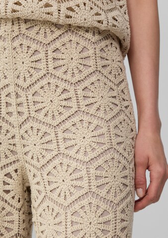 s.Oliver BLACK LABEL Wide leg Broek in Beige