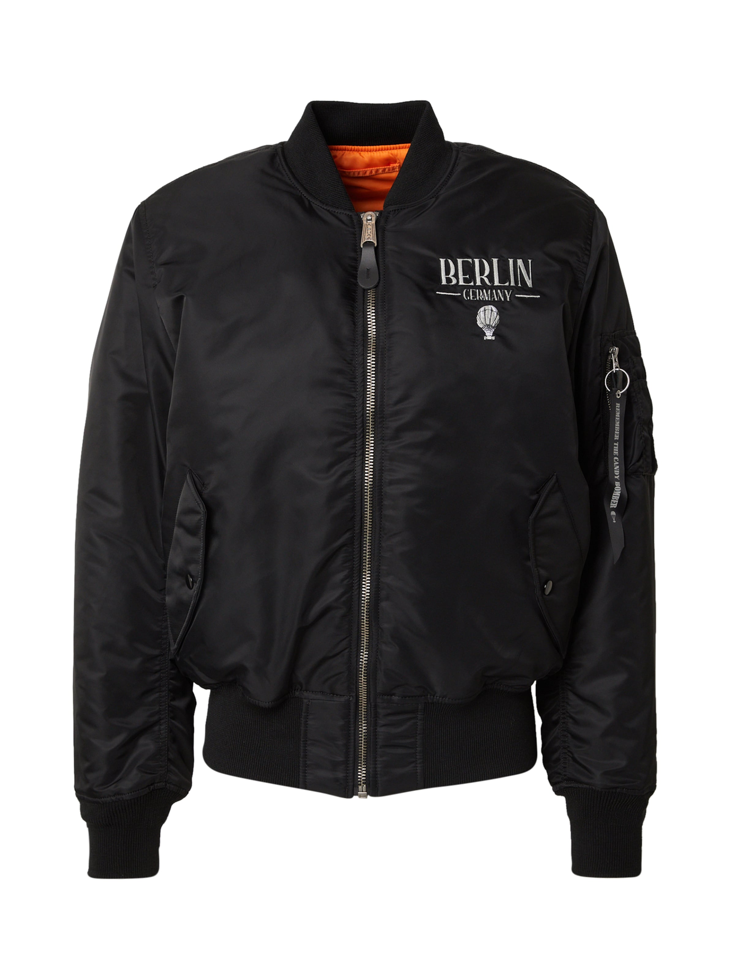ALPHA INDUSTRIES Jacke 'Berlin Candy' in Schwarz: Vorderseite