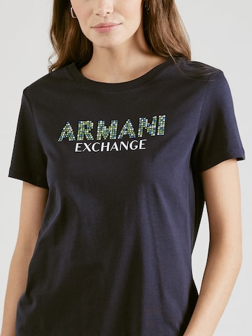 ARMANI EXCHANGE Тениска в синьо
