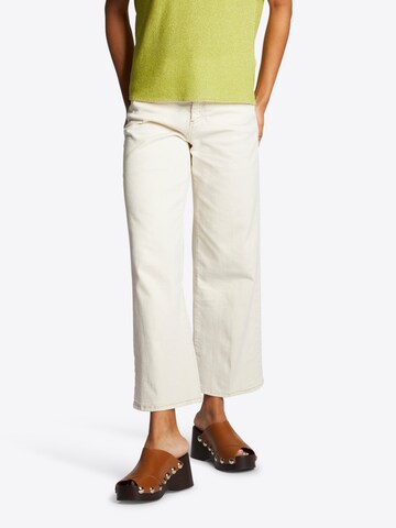 Rich & Royal Wide leg Jeans in Beige: voorkant