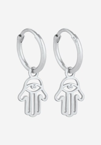 ELLI Ohrringe Hamsa Hand in Silber