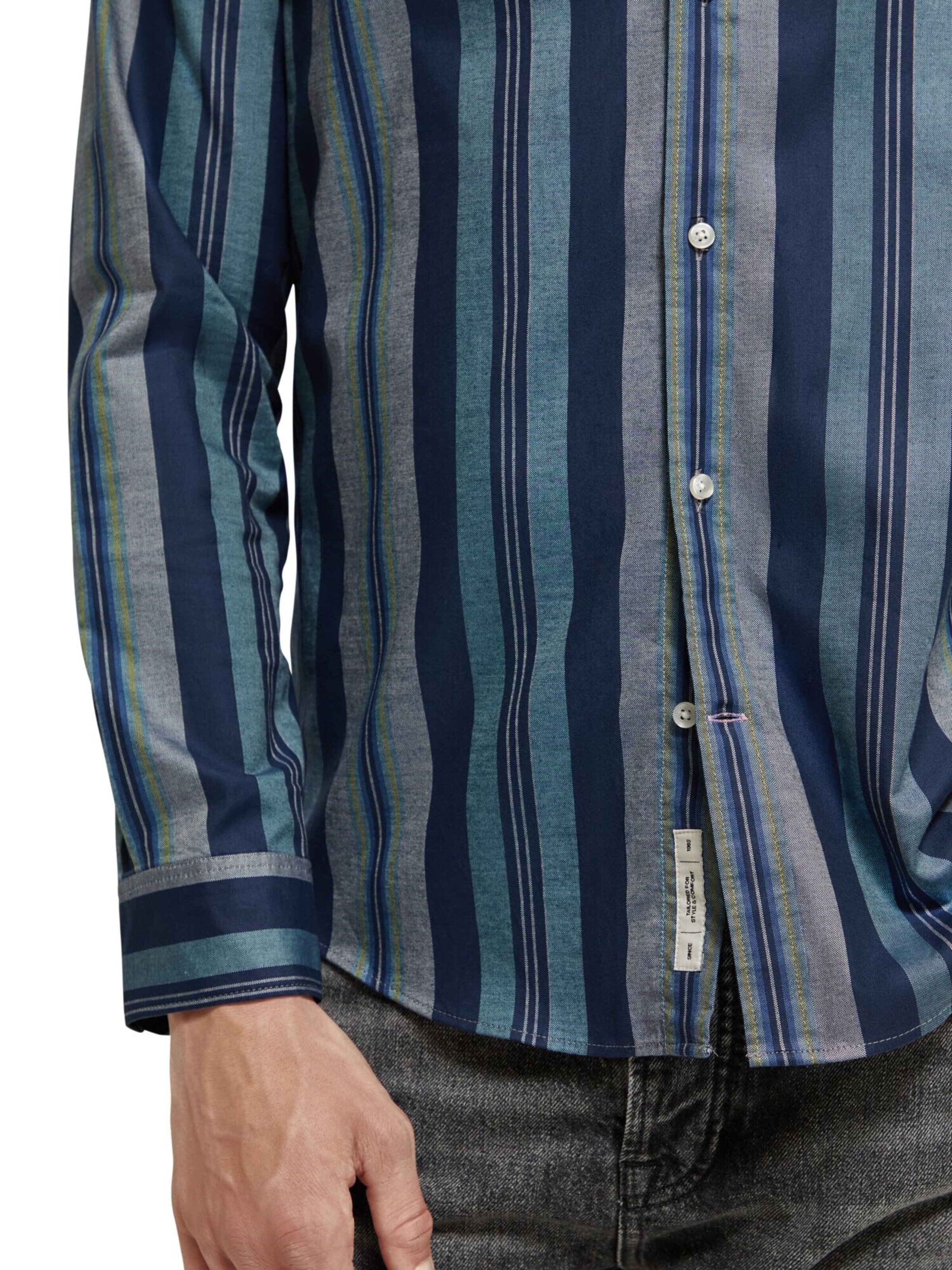 SCOTCH & SODA Regular fit Button Up Shirt in Blue