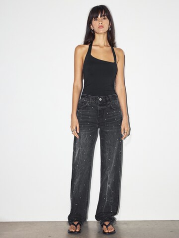 Pull&Bear Блуза боди в черно