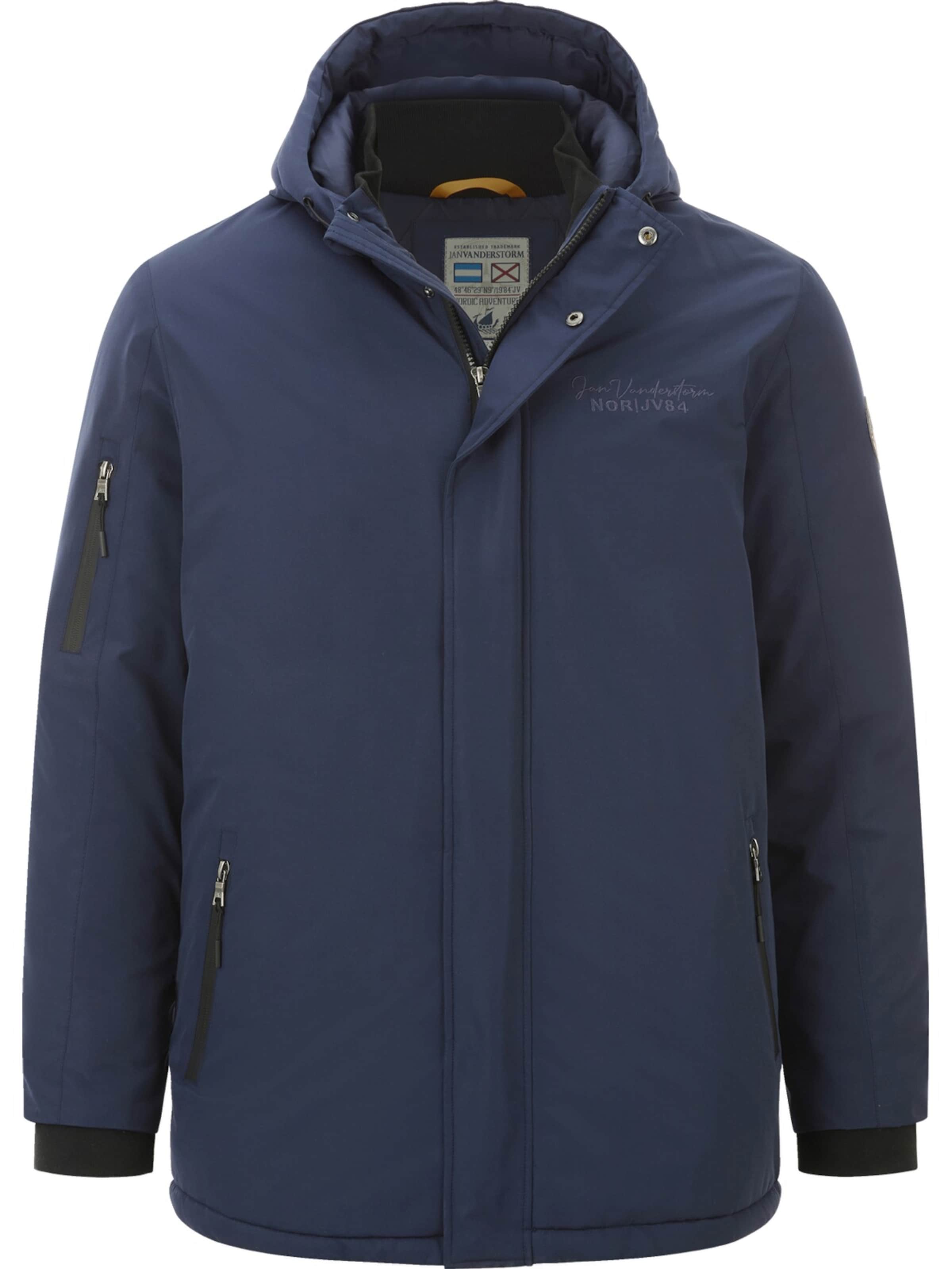 Jan Vanderstorm Parka  ' Rasmund ' in Blau: Vorderseite