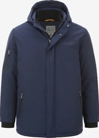 Jan Vanderstorm Parka ' Rasmund ' in Blau: Vorderseite