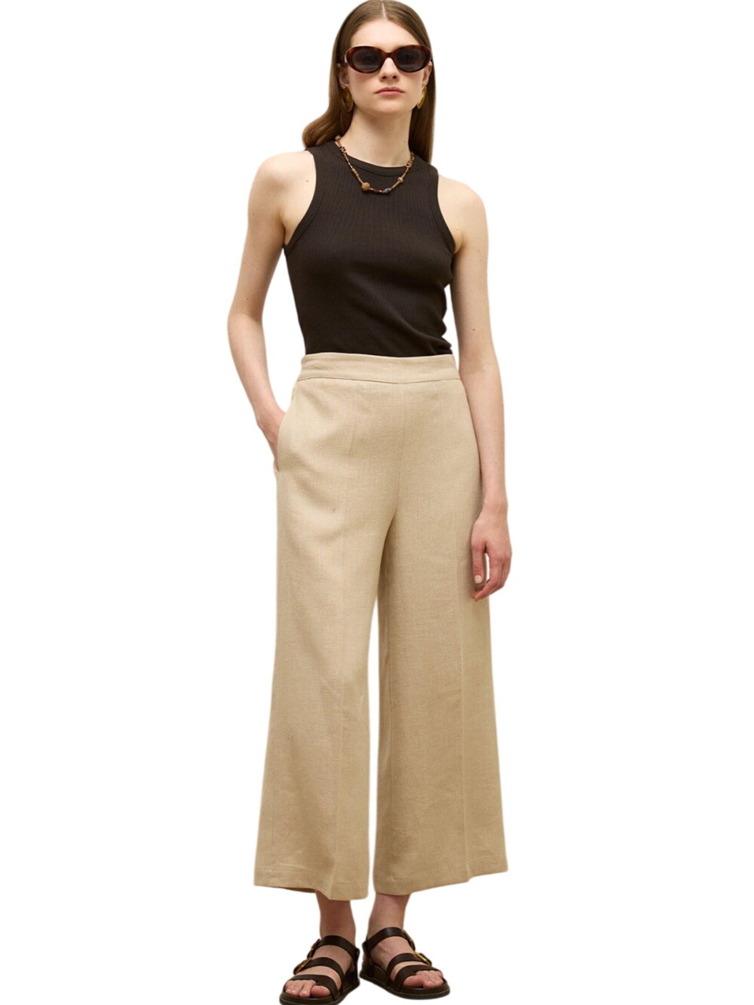 MANUKA Wide Leg Hose‌‌‌‌‌‌ in Weiß