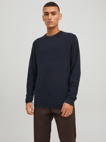 JACK & JONES Sweater 'George' in Blue: front