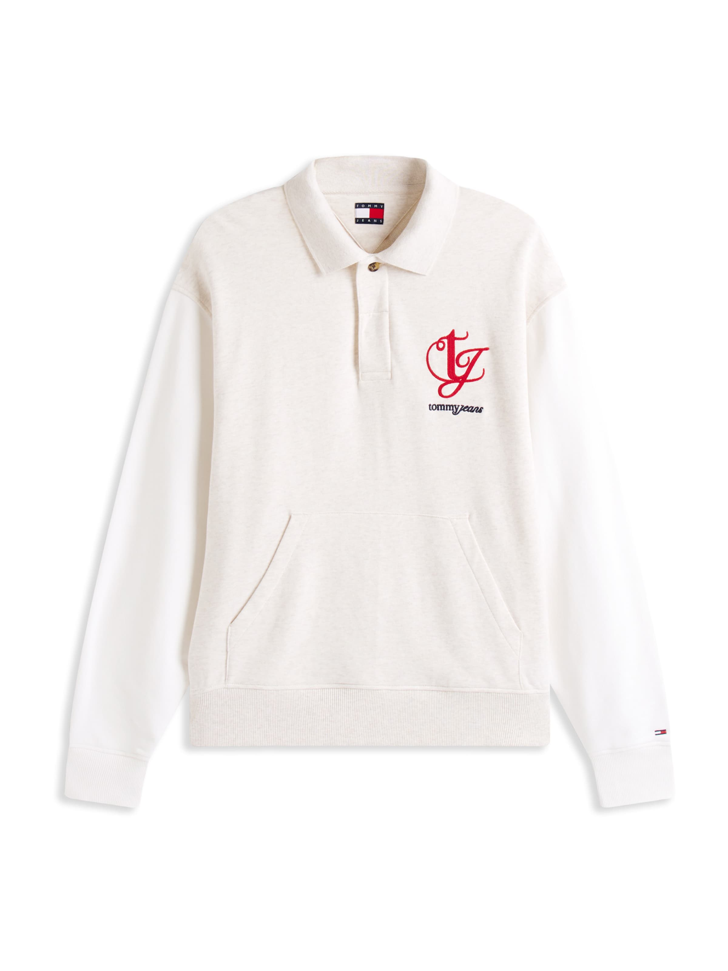 Tommy Jeans Sweatshirt i beige: framsida