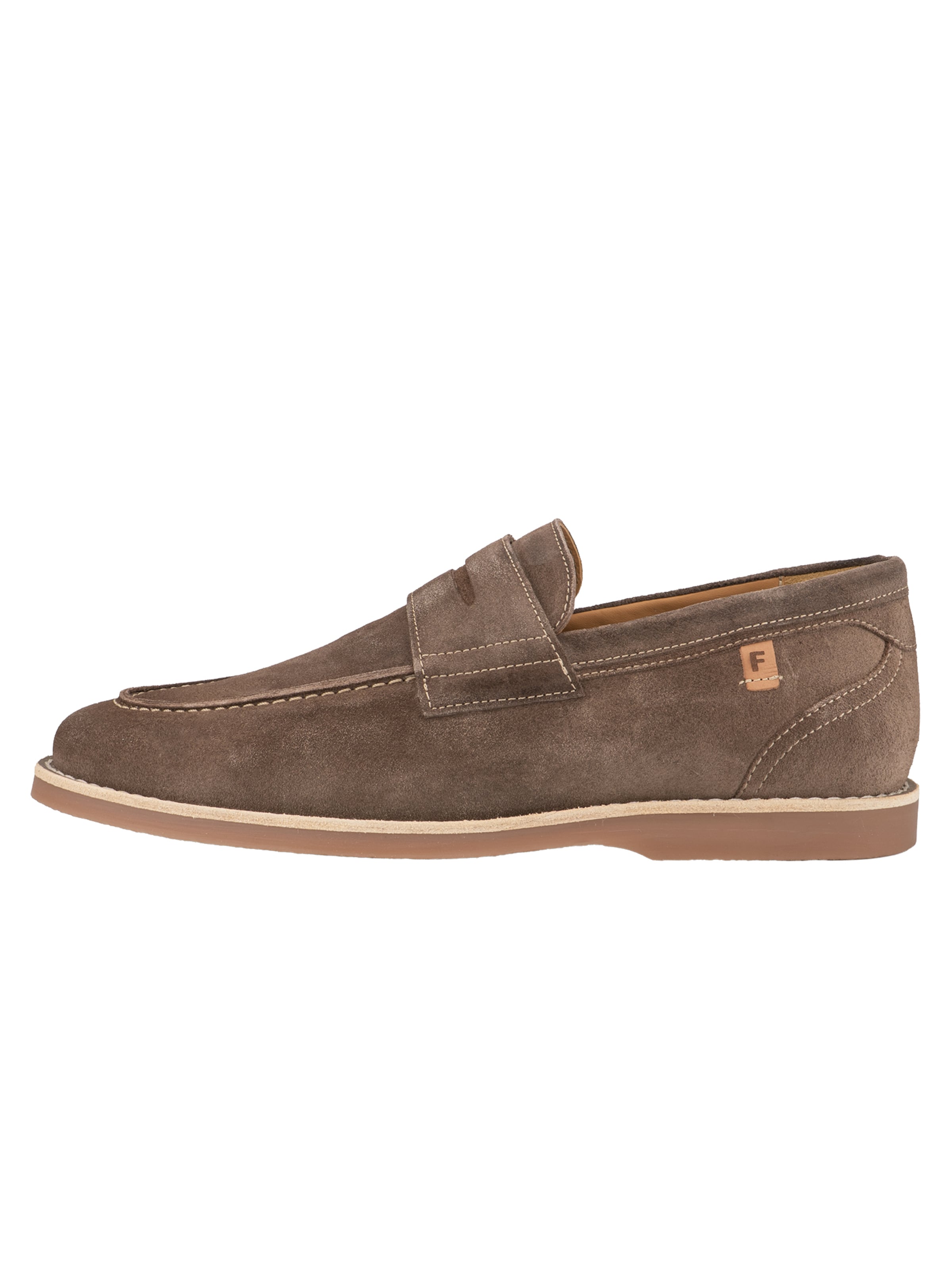 Floris van Bommel Slip-ons 'De Stitser 01' in Brown: front
