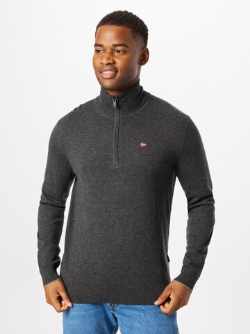 NAPAPIJRI Sweater 'DAMAVAND' in Grey: front
