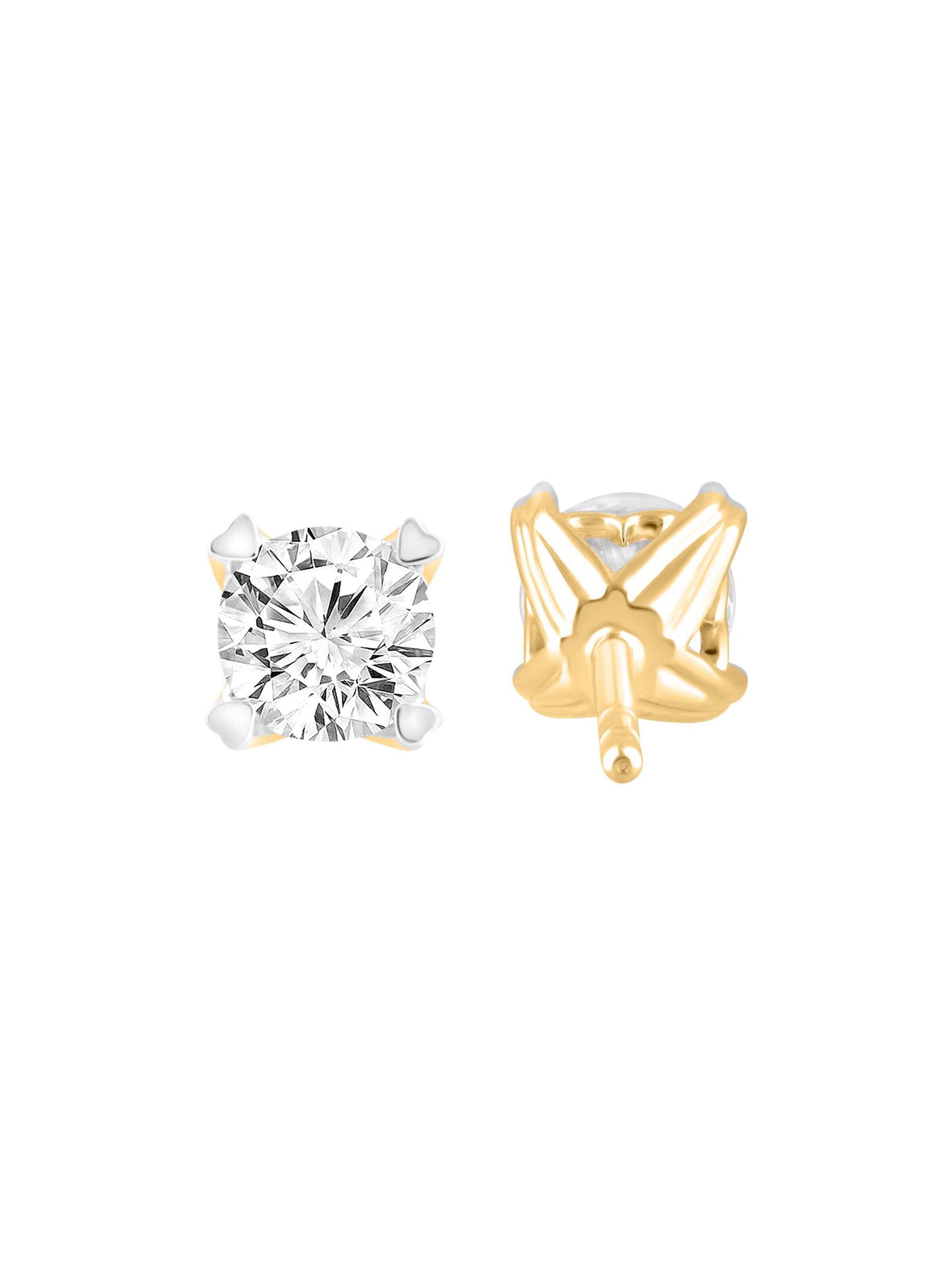 Boucles d'oreilles ETHISHER DIAMANTEN en jaune