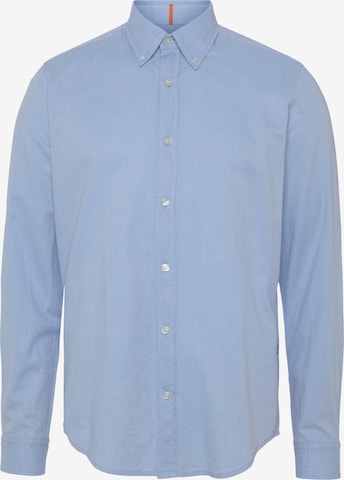 BOSS Orange Comfort fit Button Up Shirt 'Rickert' in Blue: front