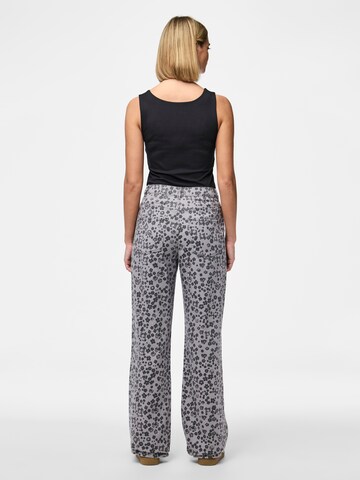 PIECES Wide leg Jeans 'PCPORTIA' in Grey