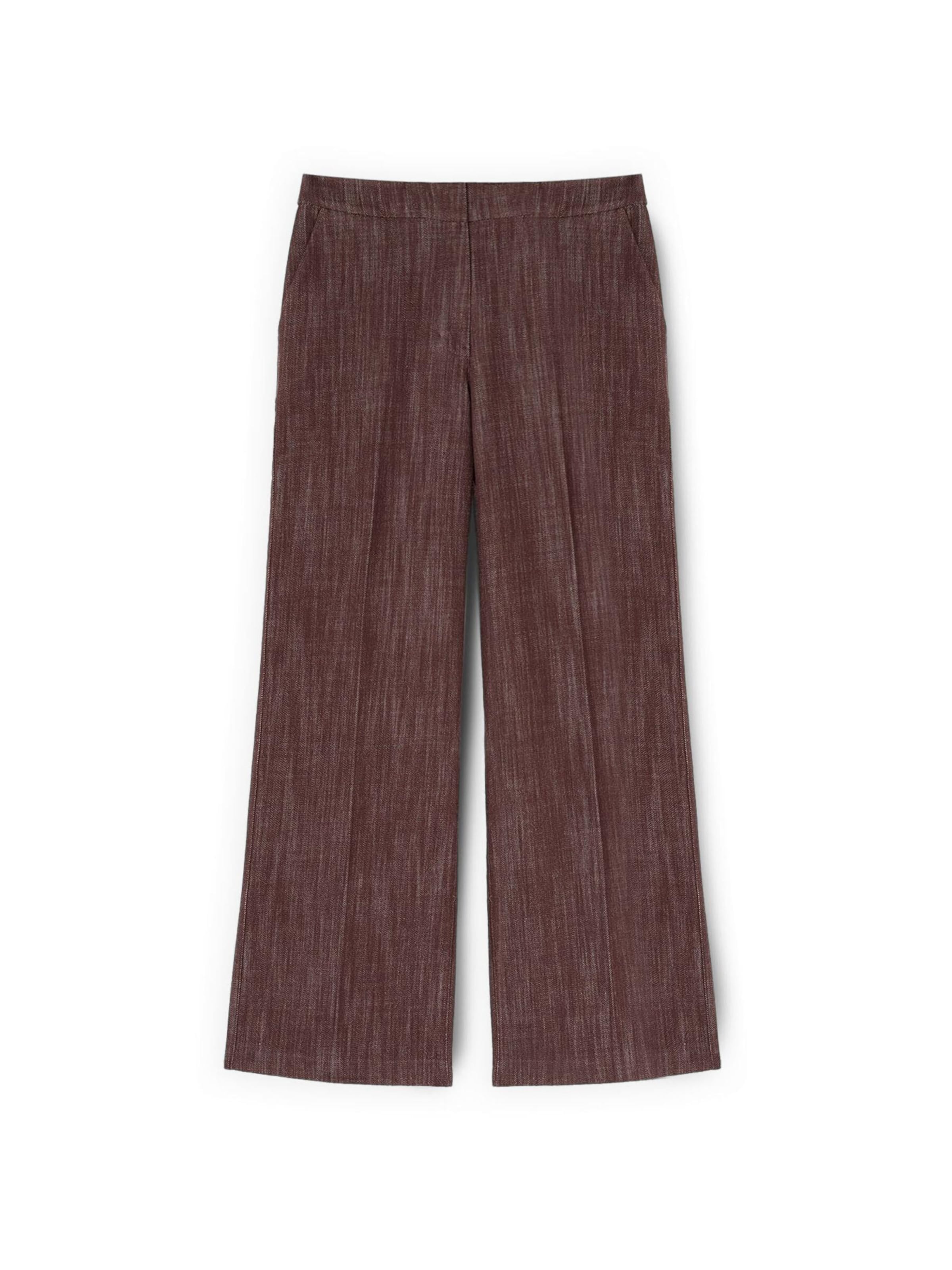 Wide leg Pantaloni di MOTIVI in marrone: frontale