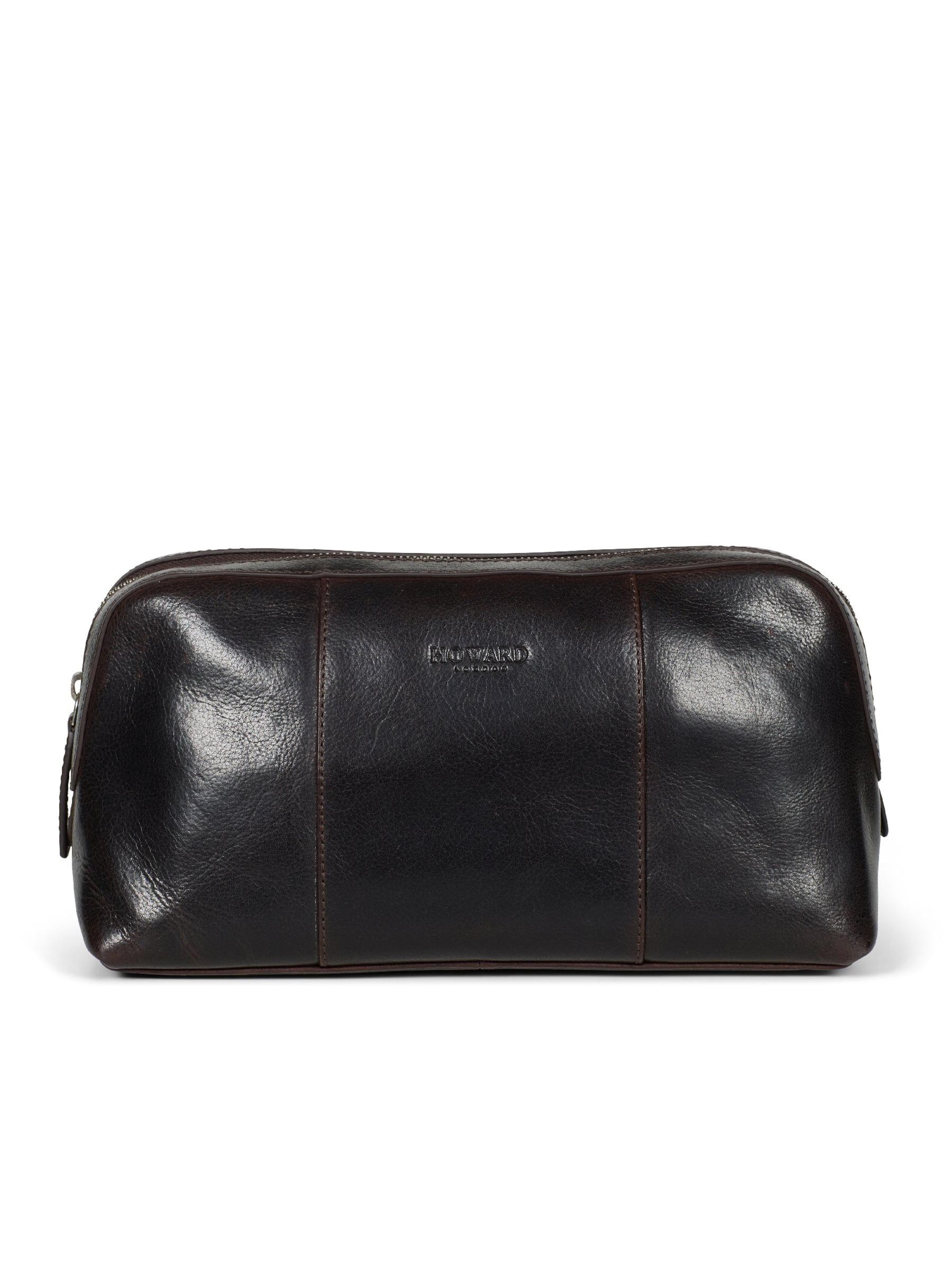 Nécessaire 'Washbag Bradley Dark Brown' di Howard London in marrone: frontale