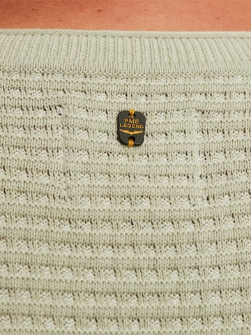 PME Legend - Jersey 'Pullover in mouliné cotton' en verde
