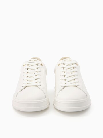 Baskets basses Bershka en blanc