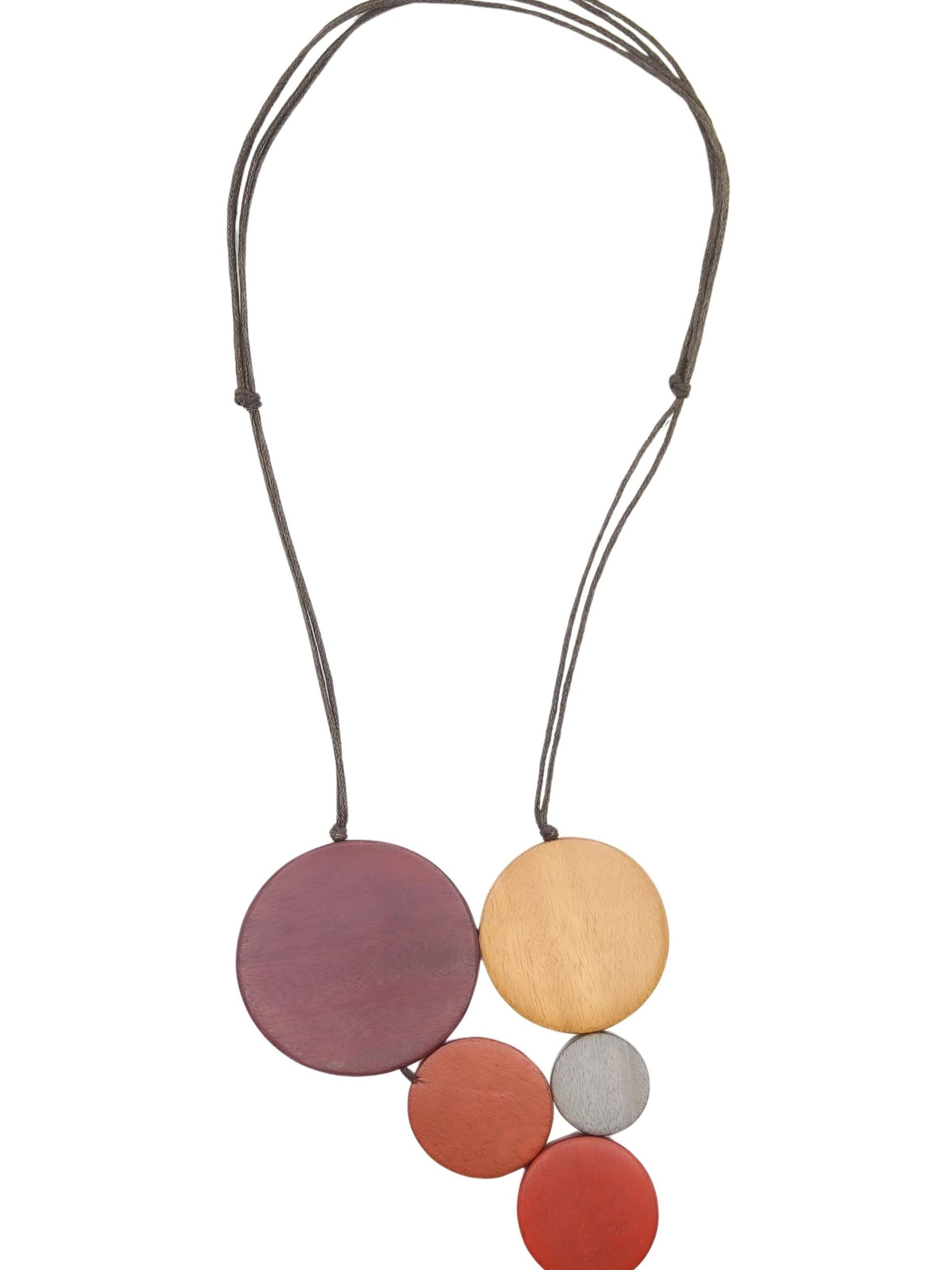 COLLEZIONE ALESSANDRO Necklace 'Amba' in Red: front