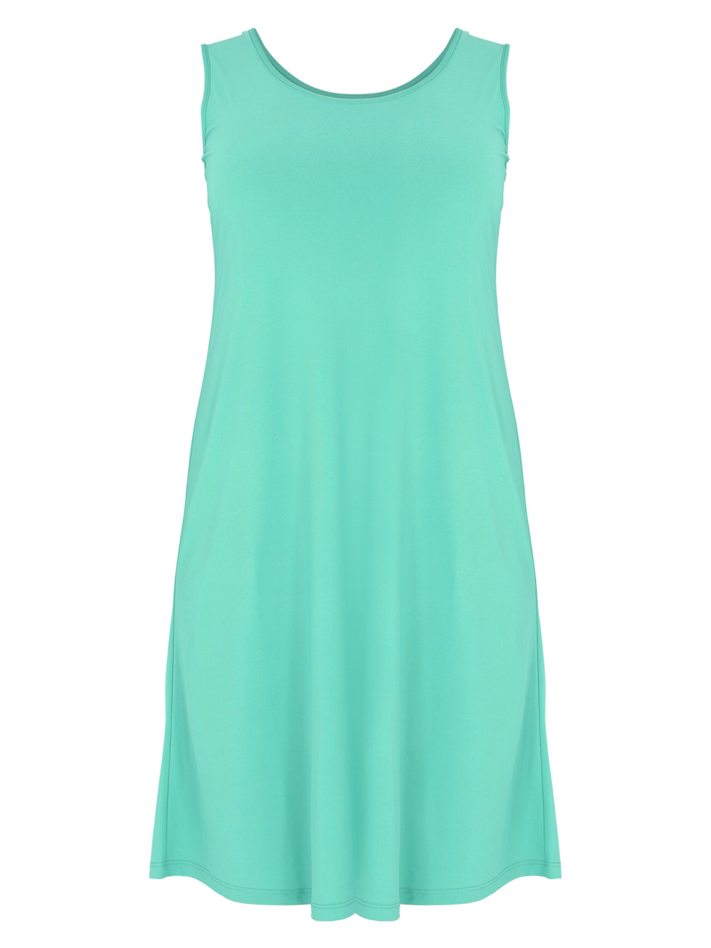 YOEK Dress 'Sleeveless' in Blue: front