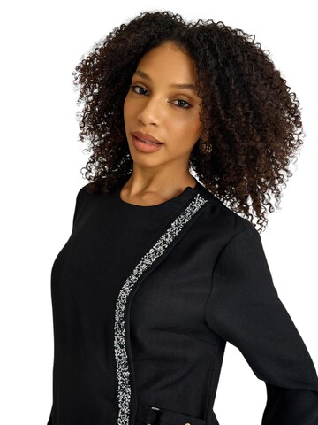 fashionshowcase Kleid 'Leila-Ferace' in Schwarz