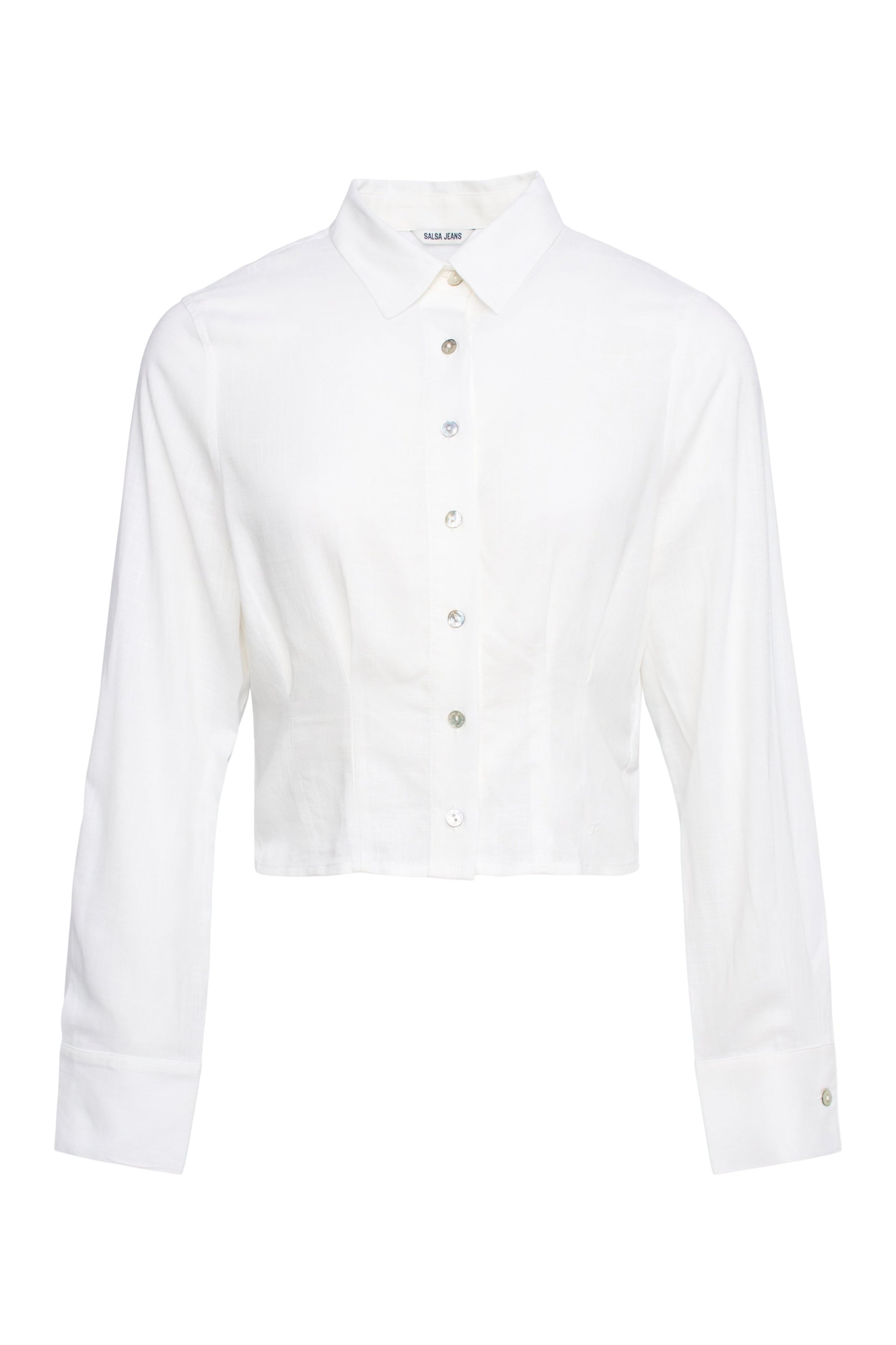 Salsa Jeans Blouse in Wit: voorkant