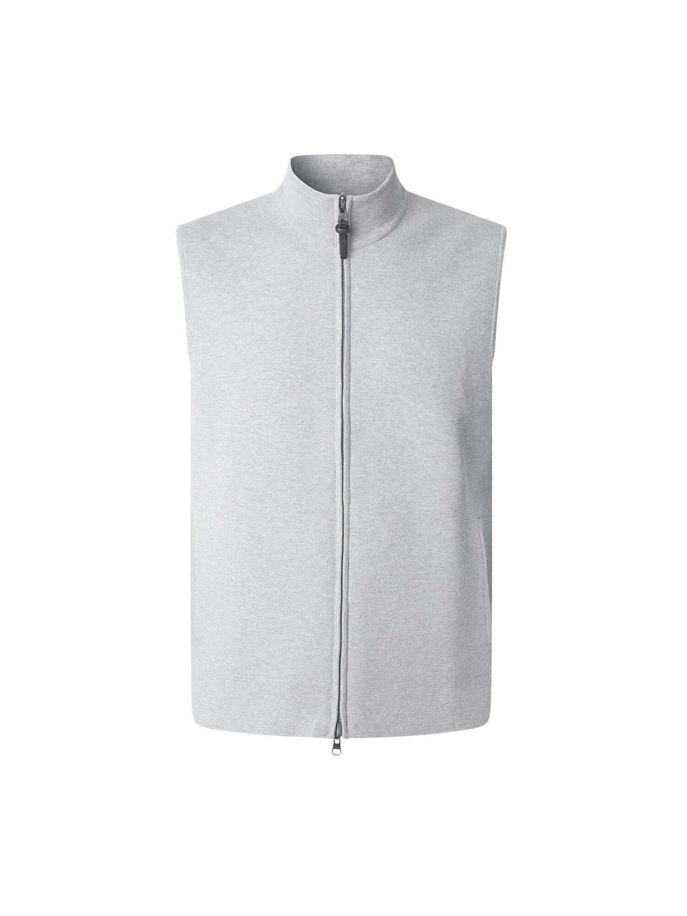 Hackett London Bodywarmer 'Milano Gilet' in Grijs: voorkant