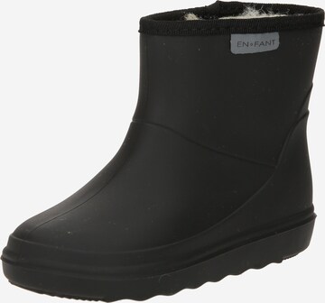 EN FANT Rubber Boots in Black: front