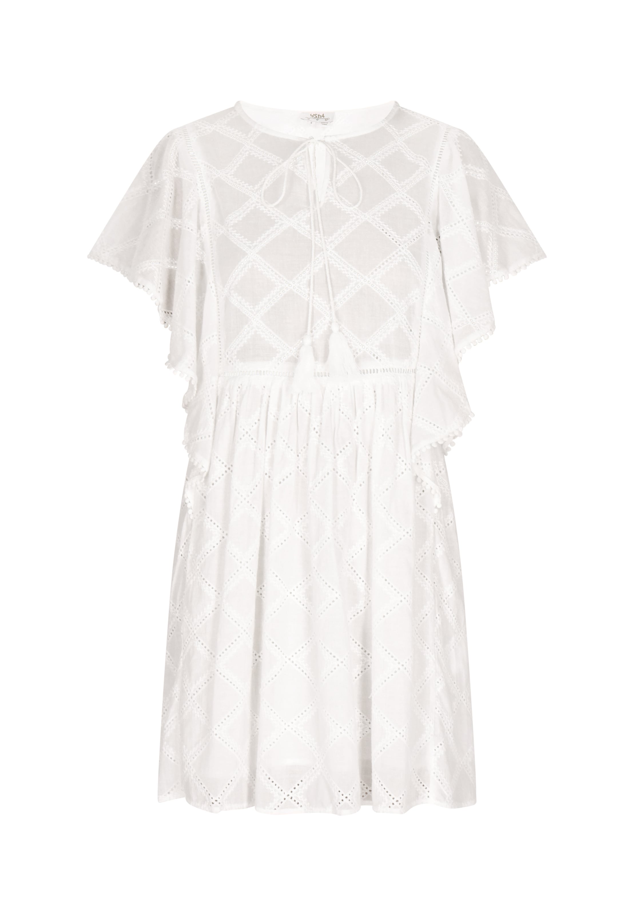 usha FESTIVAL Letné šaty - Biela: predná strana