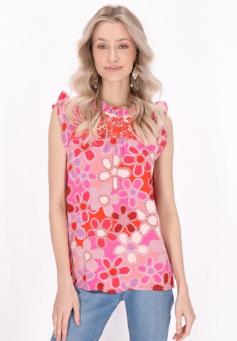 IZIA - Blusa em rosa: frente