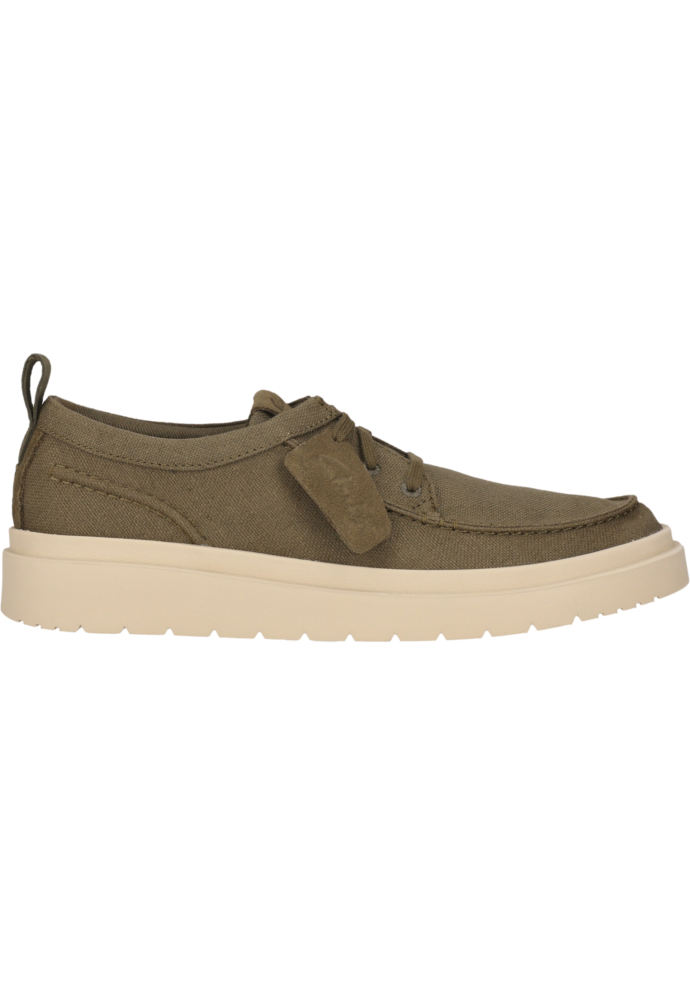 CLARKS Schnürschuhe 'Polden Moc' in Grün