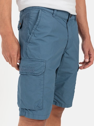 CAMEL ACTIVE Regular Regular Fit Cargo Shorts mit Minimal Print in Blau