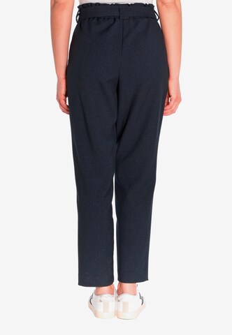 Le Temps Des Cerises Regular Pleated Pants 'Beverly' in Blue