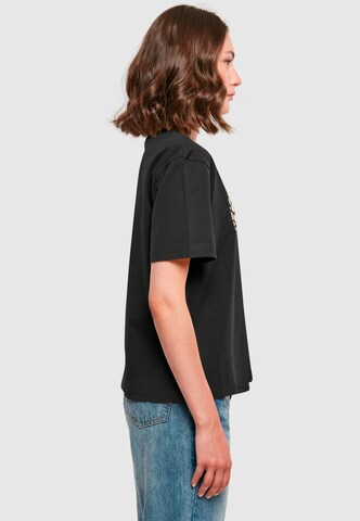 Merchcode Shirt 'Leopard Heart' in Black